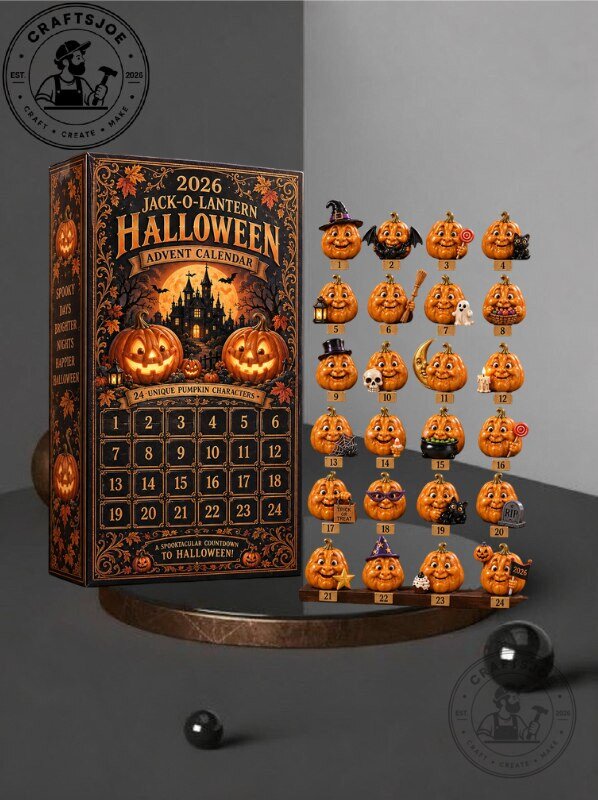 Jack O Lantern Pumpkin Countdown - Halloween 2026 Advent Calendar
