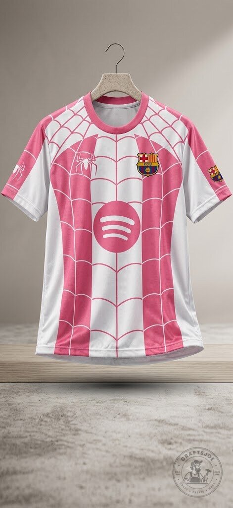 Pink Spiderman x Fc Barcelona Jersey 2026 New Release Limited Collection 9 Pink Spiderman x Fc Barcelona Jersey 2026 New Release Limited Collection