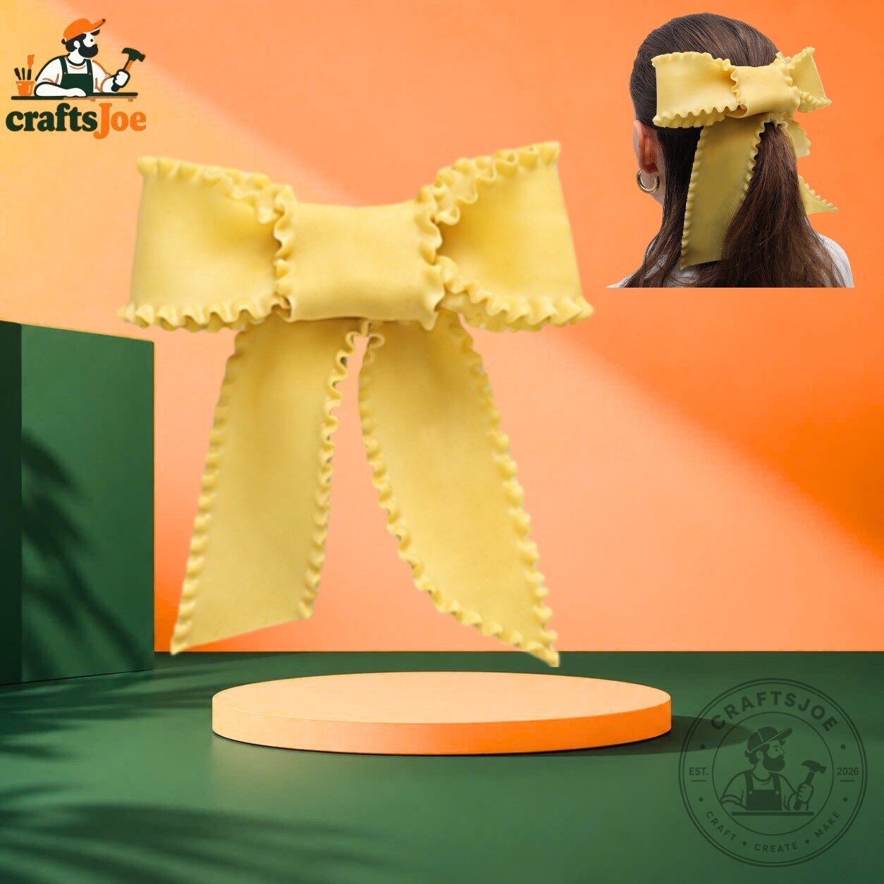 Lasagna Pesto Hair Barrette Limited Edition 26