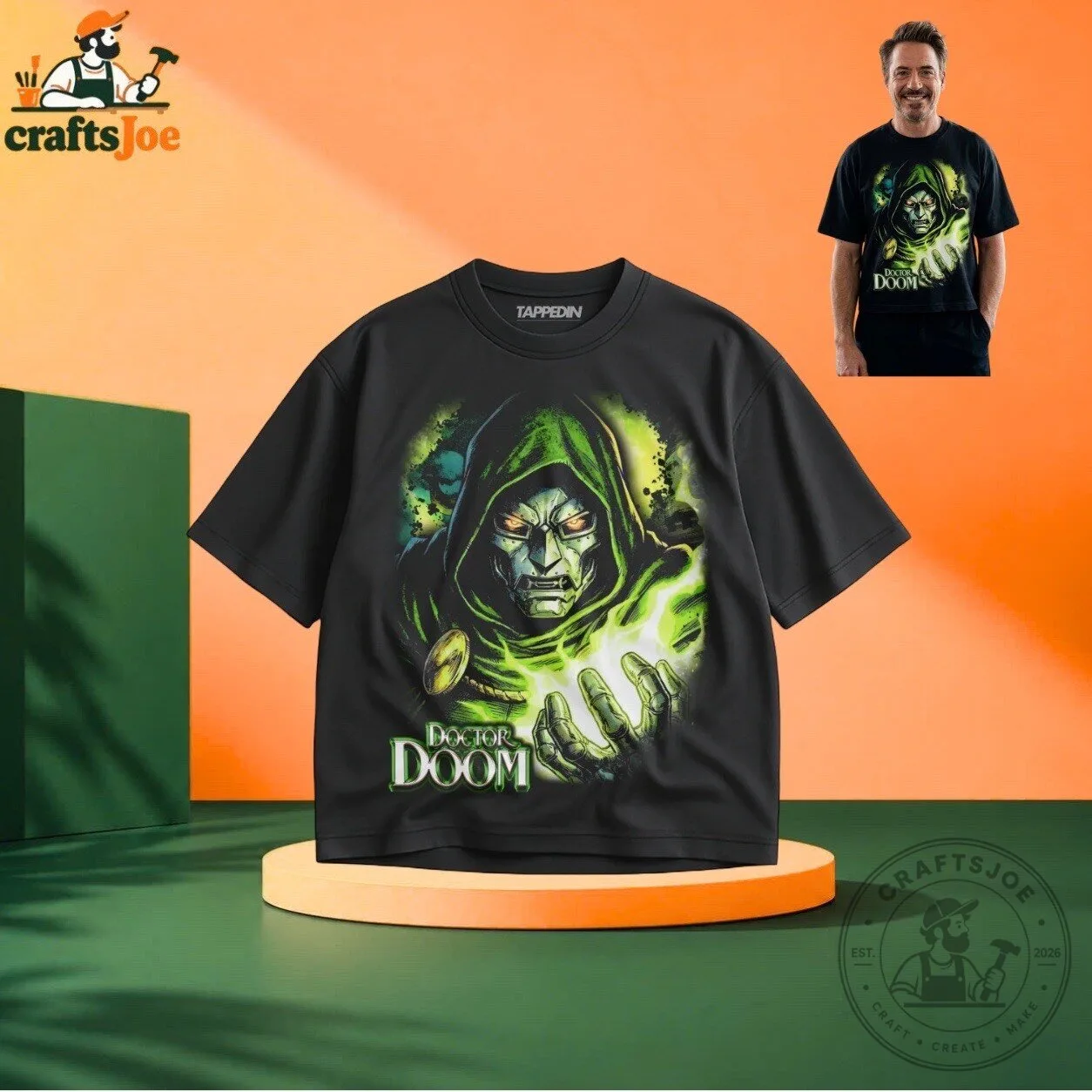 Marvel Doctor Doom V3 x Tappedin T-Shirt Limited Edition 2026