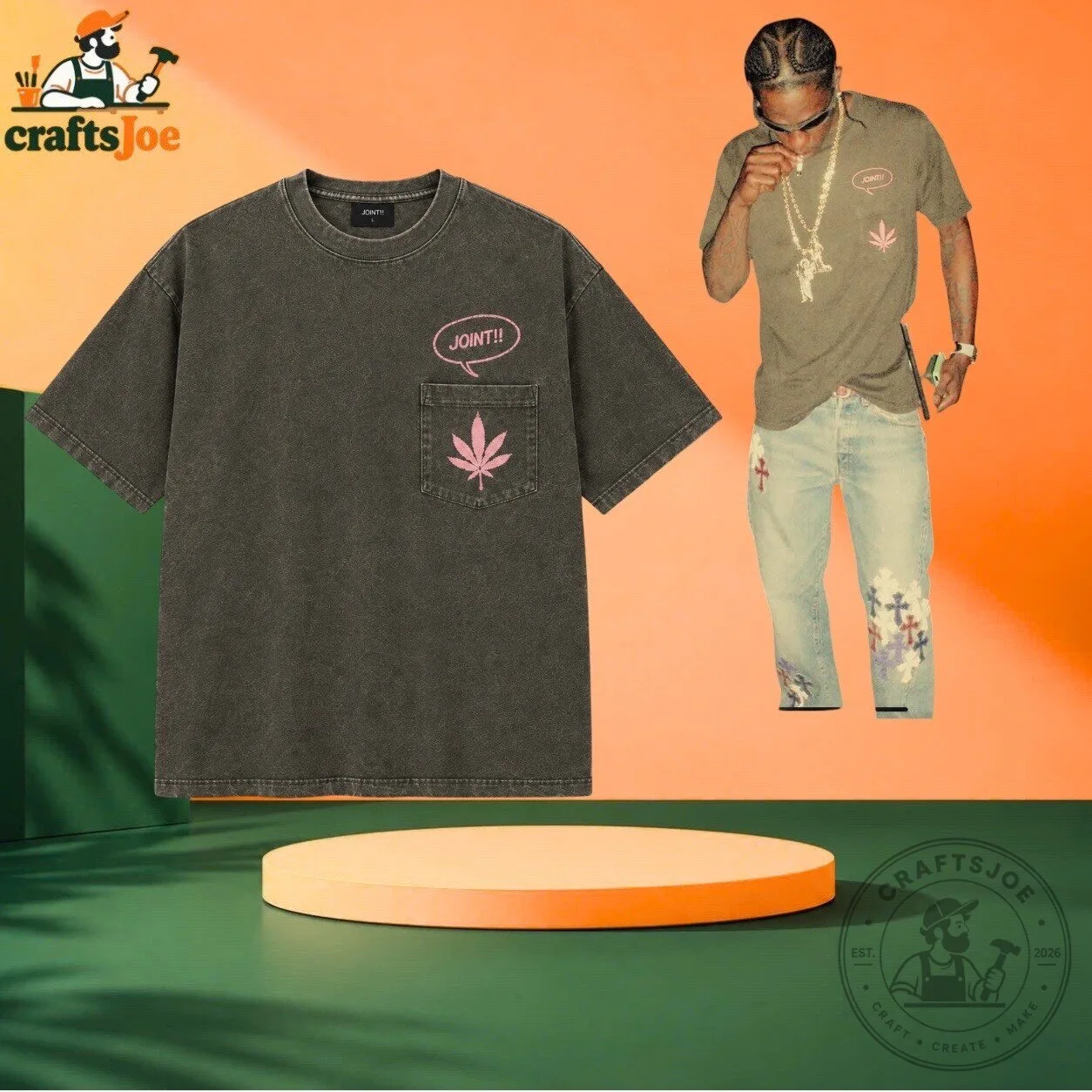 Travis Scott Joint Number Nine SS05 Tee Shirt Rhyno Out Now GTA New Release 2026