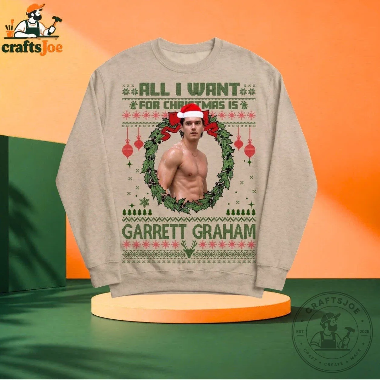 Garrett Graham All I Want For Christmas Ugly Sweatshirt Limited Edition 2026
