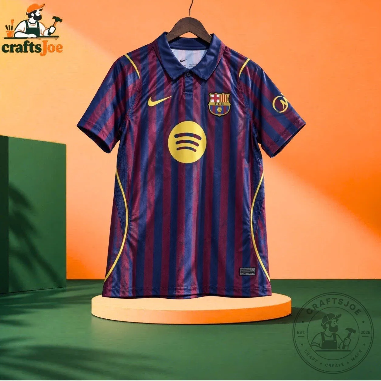 Barcelona Home Kit 27/28 Season Demo Leak Polo Jersey New Release