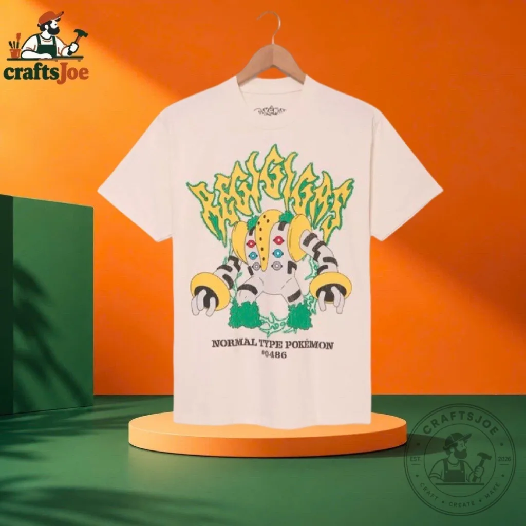 Pokémon Regigigas Normal Type 0486 Pokédex T Shirt 2026 Pokémon Regigigas Normal Type 0486 Pokédex T Shirt 2026