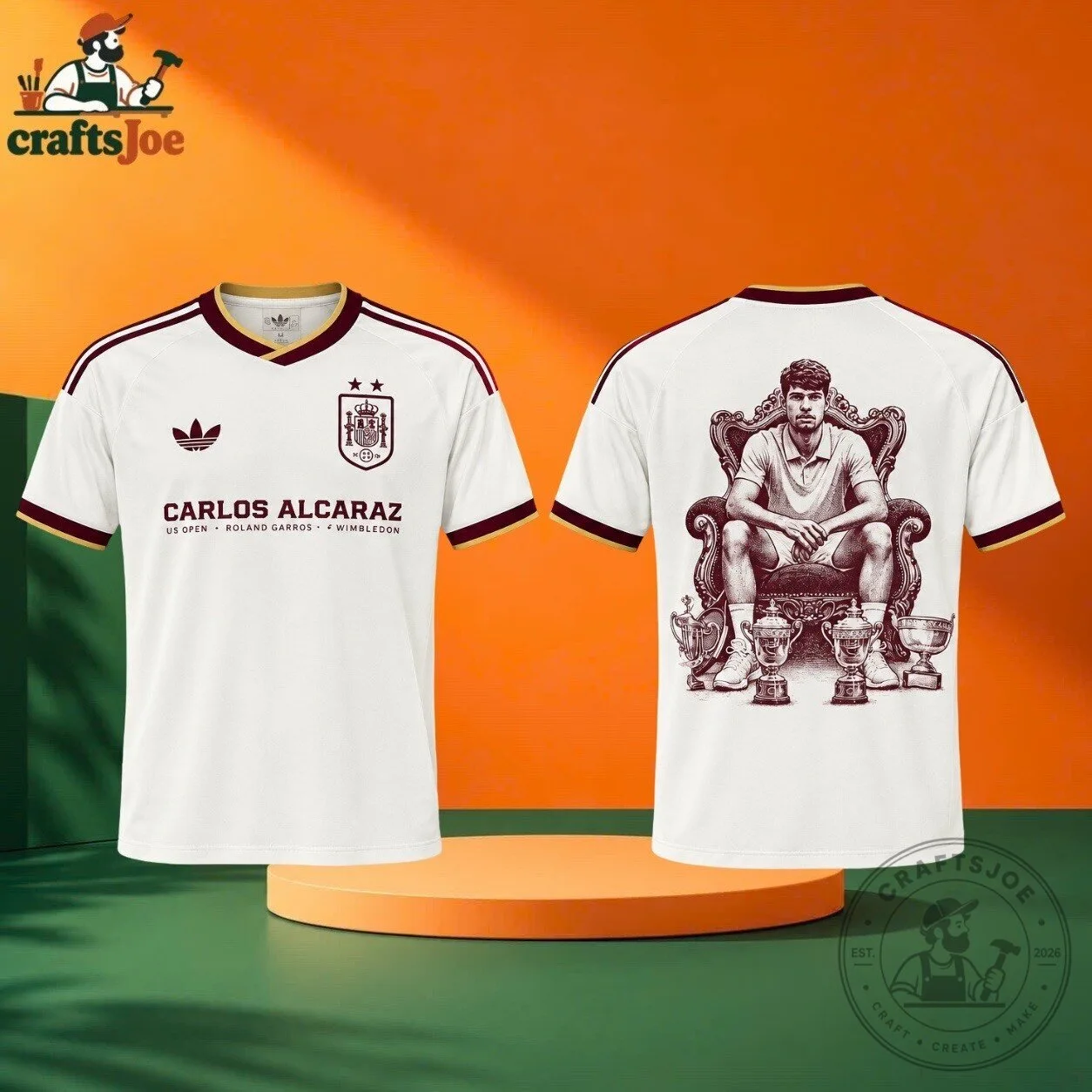 Carlos Alcaraz Spain Adidas Jersey 2026 Limited